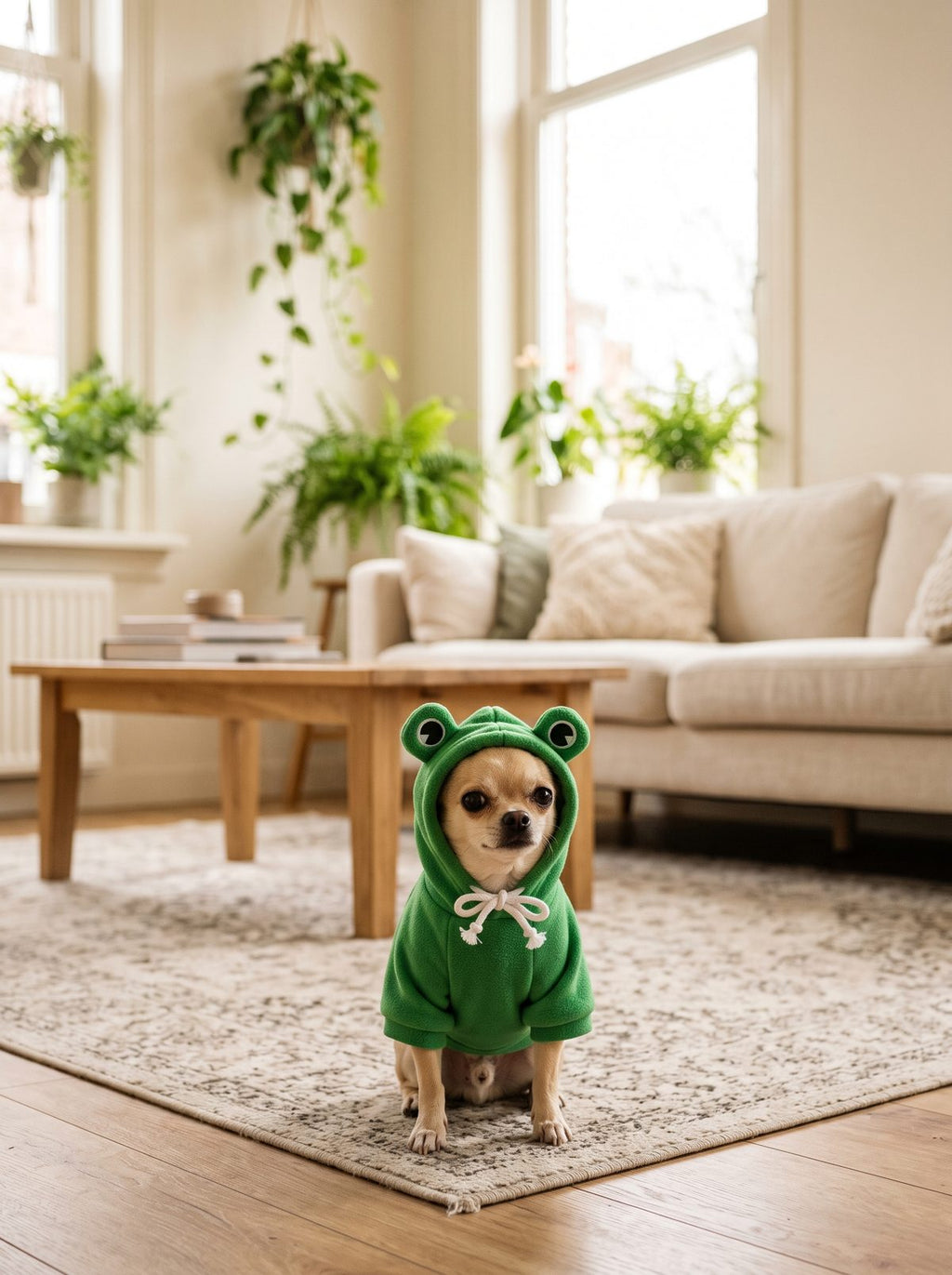 Frog Hoodie for Dogs